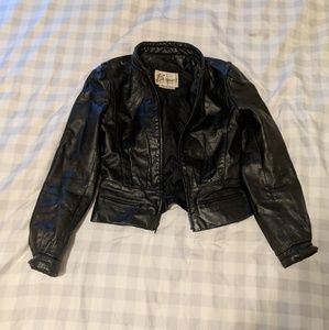 (kids) leather jacket